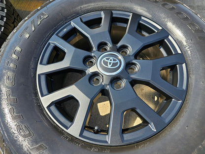 17" Toyota Tacoma 4Runner TRD Matte Black OEM wheels rims 2024 2025 NEW BFG