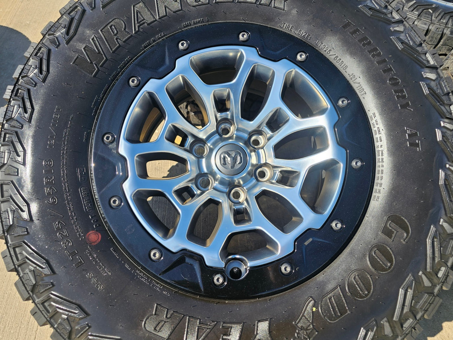 18" Dodge Ram 1500 TRX Beadlock OEM 2735 RHO wheels rims SET 2024 2025 2026