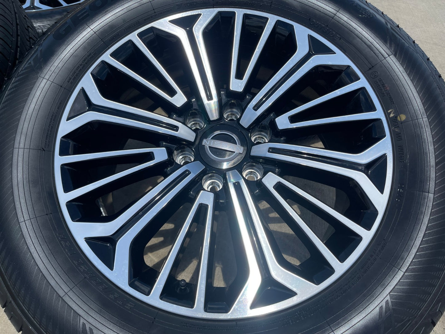 20" Nissan Titan PRO-4X Armada OEM wheels rims tires black 2025 2026 2027 NEW