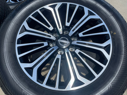20" Nissan Titan PRO-4X Armada OEM wheels rims tires black 2025 2026 2027 NEW