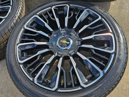 24" Chevy Tahoe Suburban Silverado OEM High Country wheels rims 2025 2026 NEW