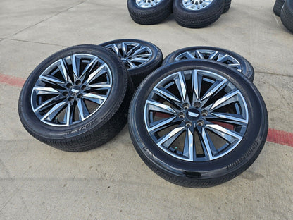 22" Cadillac Escalade OEM Platinum wheels rims 4869 95028 tires 2022 2023 2024