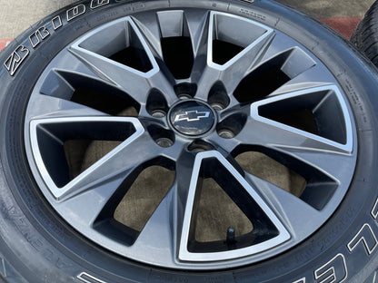 20" Chevy Tahoe Silverado OEM 5919 wheels rims GMC Yukon tires BRIDGESTONE