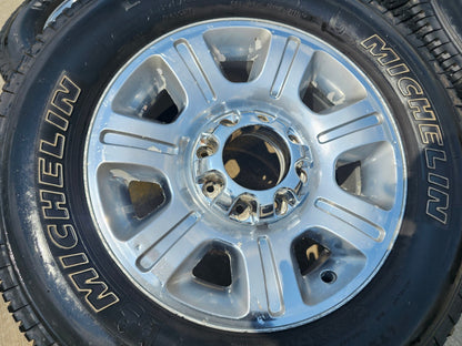 20" FORD F-250 F-350 Lariat OEM 3892 CHROME rims wheels tires MICHELIN