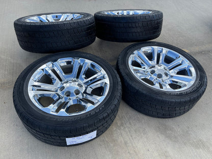 22" GMC Yukon DENALI OEM 4741 wheels rims tires Sierra SET DISCOUNTED