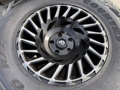 18" 18x10 Fuel CYCLONE D683 Jeep Wrangler wheels rims 5x5 5x127 TOYO R/T 37"