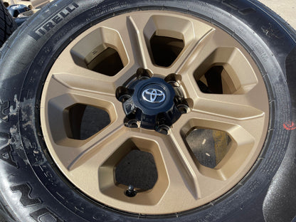 17" 4Runner Toyota Tacoma OEM wheels rims 75153 FJ BRONZE SET PIRELLI A/T NEW