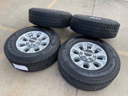 18" Ford F-250 F-350 OEM rims wheels 10097 tires GOODYEAR A/T