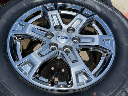 18" Ford F-150 Expedition OEM chrome rims wheels tires