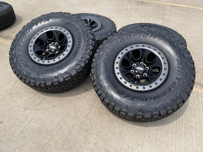 17" Ford F-150 Raptor OEM BEADLOCK rims wheels 10459 95210 BFG KO2 37" tires NEW