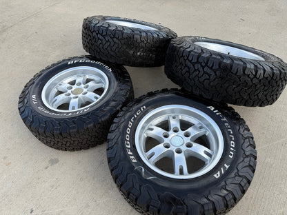 17" Toyota FJ Cruiser BBS TRD PRO 4Runner Tacoma OEM wheels rims BFG KO2 A/T NEW