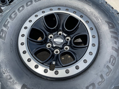17" Ford F-150 Raptor OEM BEADLOCK rims wheels 10459 95210 BFG KO2 37" tires NEW