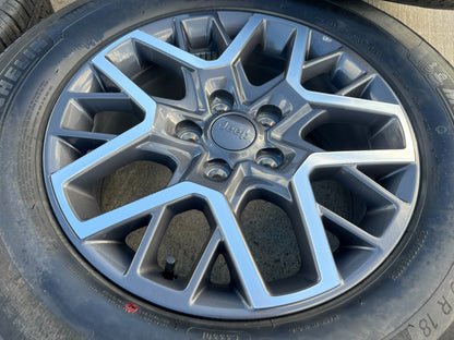 18" Jeep Grand Cherokee OEM wheels rims 9331 Wrangler Gladiator NEW MICHELIN