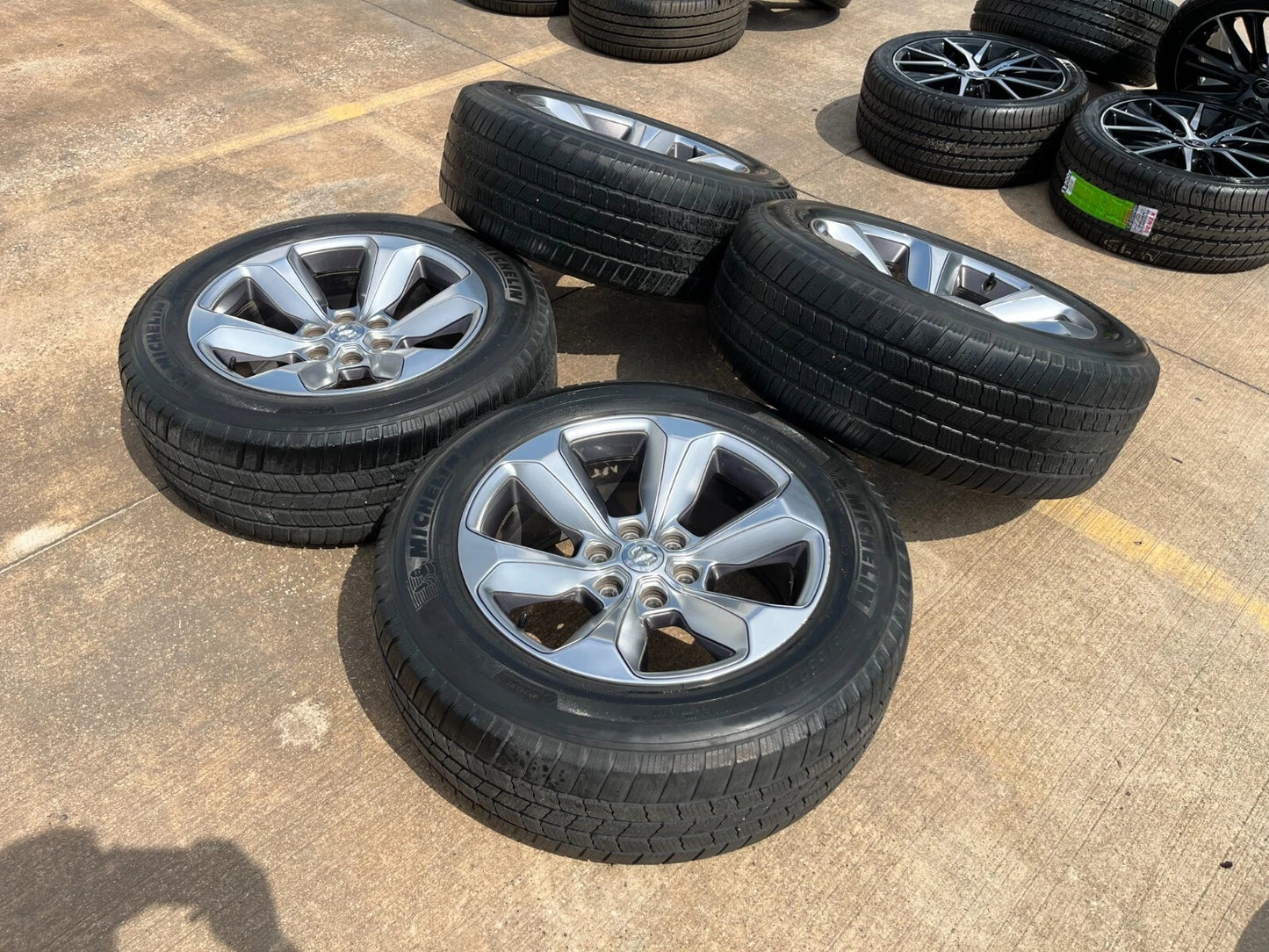 20" Dodge Ram 1500 OEM Laramie wheels rims 2681 tires MICHELIN