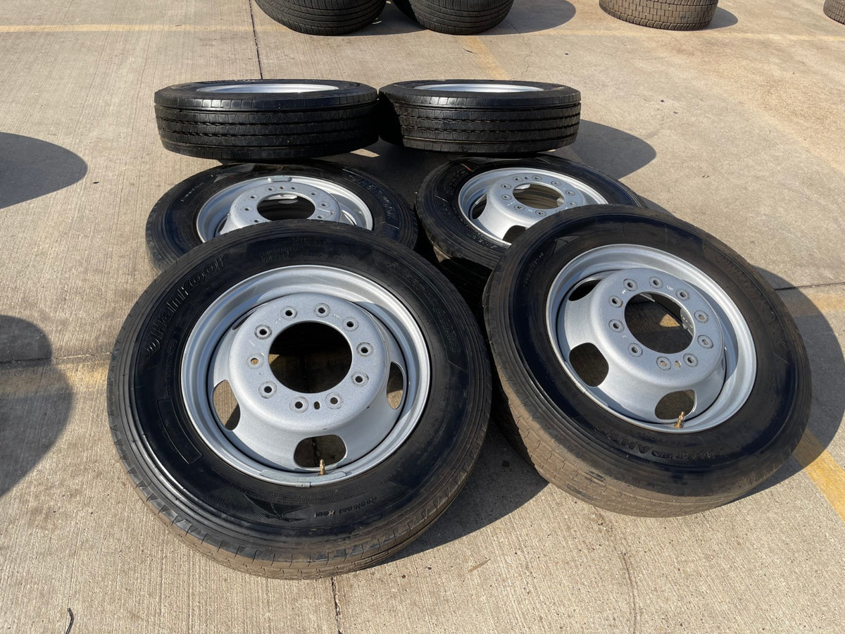 19.5" RAM 4500 5500 Ford F-450 Dually F-550 rims wheels OEM 10x225 HANKOOK NEW
