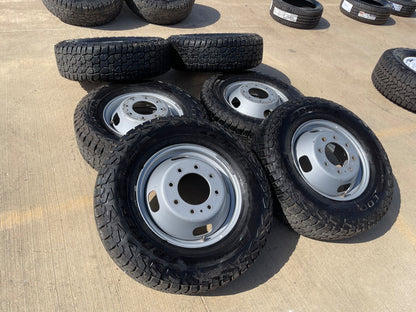 (6) 17" Ford F-350 Dually OEM rims wheels 3615 99016 tires SET COOPER A/T