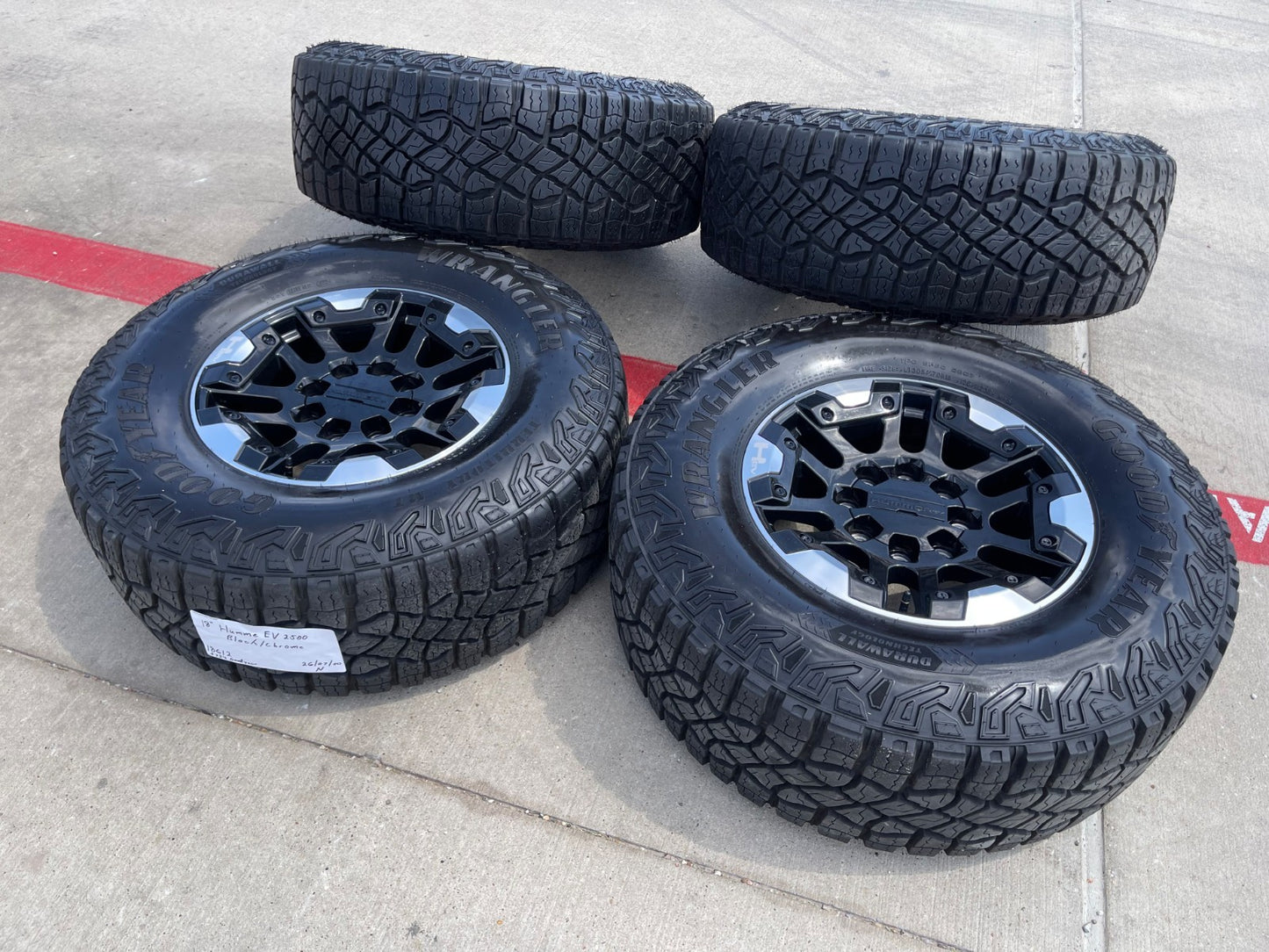 18" Hummer EV HEV 2500 OEM 14049 wheels rims SET 2024 2025 2026 2027 35"