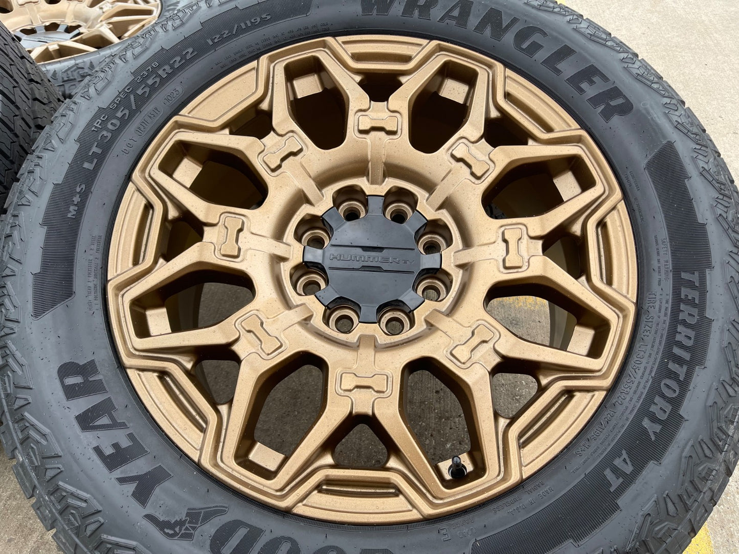 22" Hummer EV HEV 2500 OEM 8x165 14094 wheels rims 2024 2025 2026 NEW GOODYEAR