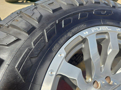 20x10 20" FUEL D693 Blitz Ford F-250 F-350 rims wheels tires 8x170 -18 NITRO 37"