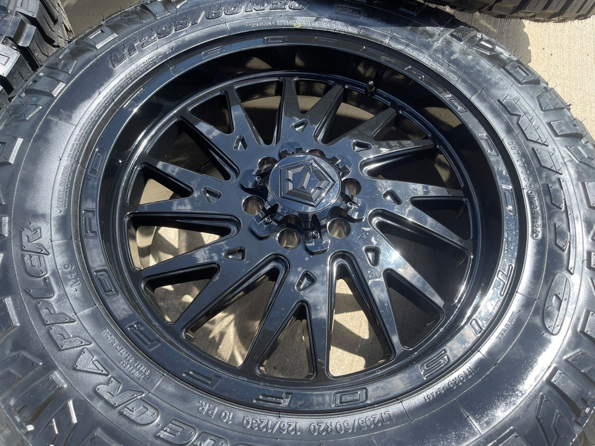 20" 20x9 TIS 547 Silverado Ford F-150 RAM wheels rims 6x139 6x135 +18 NITRO 34"
