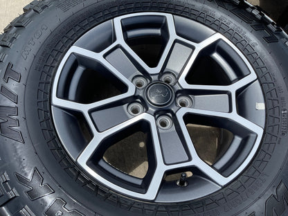 17" Jeep Wrangler Rubicon OEM 9336 wheels rims Gladiator SET FALKEN M/T 33"