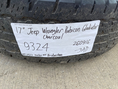 17" Jeep Wrangler Rubicon OEM wheels rims 9324 Gladiator SET BRIDGESTONE A/T