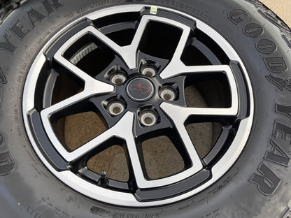 17" Jeep Wrangler Rubicon OEM 95730 9327 wheels rims Gladiator GOODYEAR 33" NEW