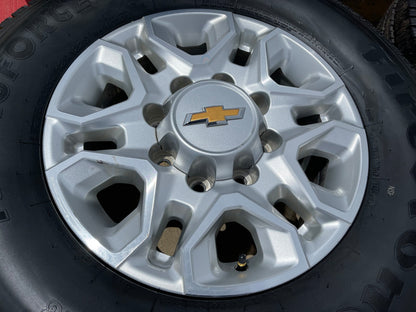 18" Chevy Silverado 2500 3500 OEM 5959 wheels rims tires SET FIRESTONE NEW