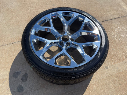 24" 24x9 GMC Yukon Chevy Tahoe 1500 OEM replica wheel rim 5668 spare single