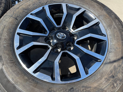 17" Toyota Tacoma 4Runner OEM 75259 wheels rims black TRD FJ SET MICHELIN NEW
