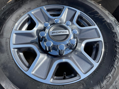 18" Ford F-250 F-350 Lariat FX-4 OEM wheels 10480 10298 tires BRIDGESTONE A/T