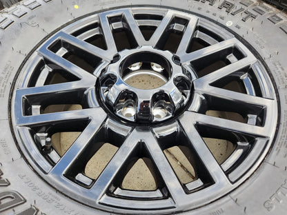 20" Ford F-250 F-350 OEM Black rims wheels tires 10201 TREMOR 2024 2025 NEW 37"