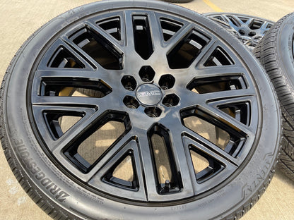 24" GMC Yukon Sierra DENALI OEM wheels rims black 2022 2023 2024 2025 2026 NEW