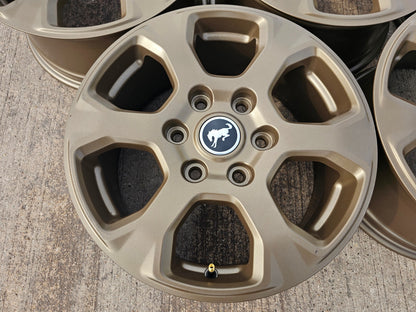 (5) 17" Ford Bronco wheels rims 10384 OEM Ranger BRONZE 2024 2025 2026 2027 NEW