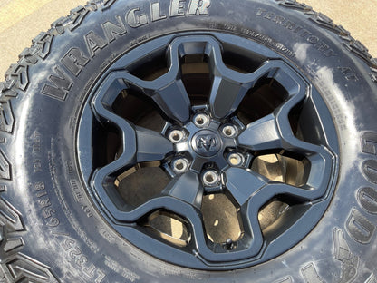 18" Dodge Ram 1500 TRX RHO Black OEM 66002 wheel rim TERRITORY A/T 35"