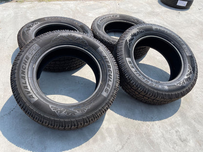 (4) 275/65/20 Hercules Avalanche TT Winter tires 275/65R20 LT 10 ply LR E 126R