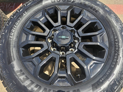 22" Chevy Silverado GMC Sierra 2500 OEM wheels rims A/T tires 2024 2025 2026 NEW