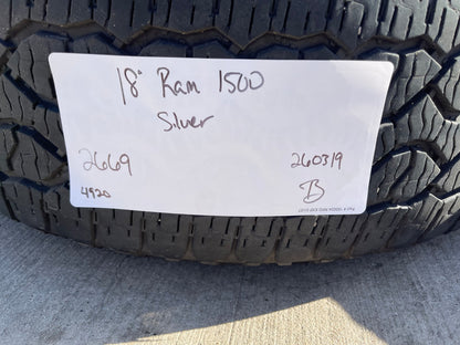 18" Ram 1500 OEM CHROME 2669 wheels rims 2021 2022 2023 2024 2025 2026 GOODYEAR