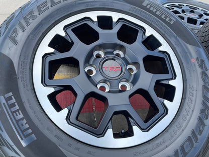17" Toyota Tacoma 4Runner TRD OEM 10638 wheels rims SET 2025 2026 PIRELLI AT NEW