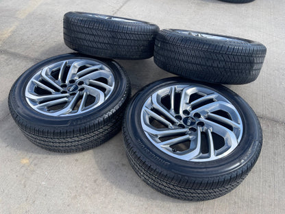 22" Lincoln Navigator OEM 94225 rims wheels BLACK LABEL BRIDGESTONE SET NEW