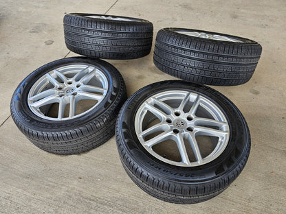 19" Porsche Cayenne OEM 67404 wheels rims tires PIRELLI