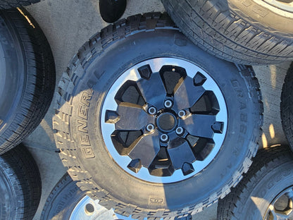 (1) 18" Ford Bronco BADLANDS OEM black wheel rim 10282 Ranger Spare tire