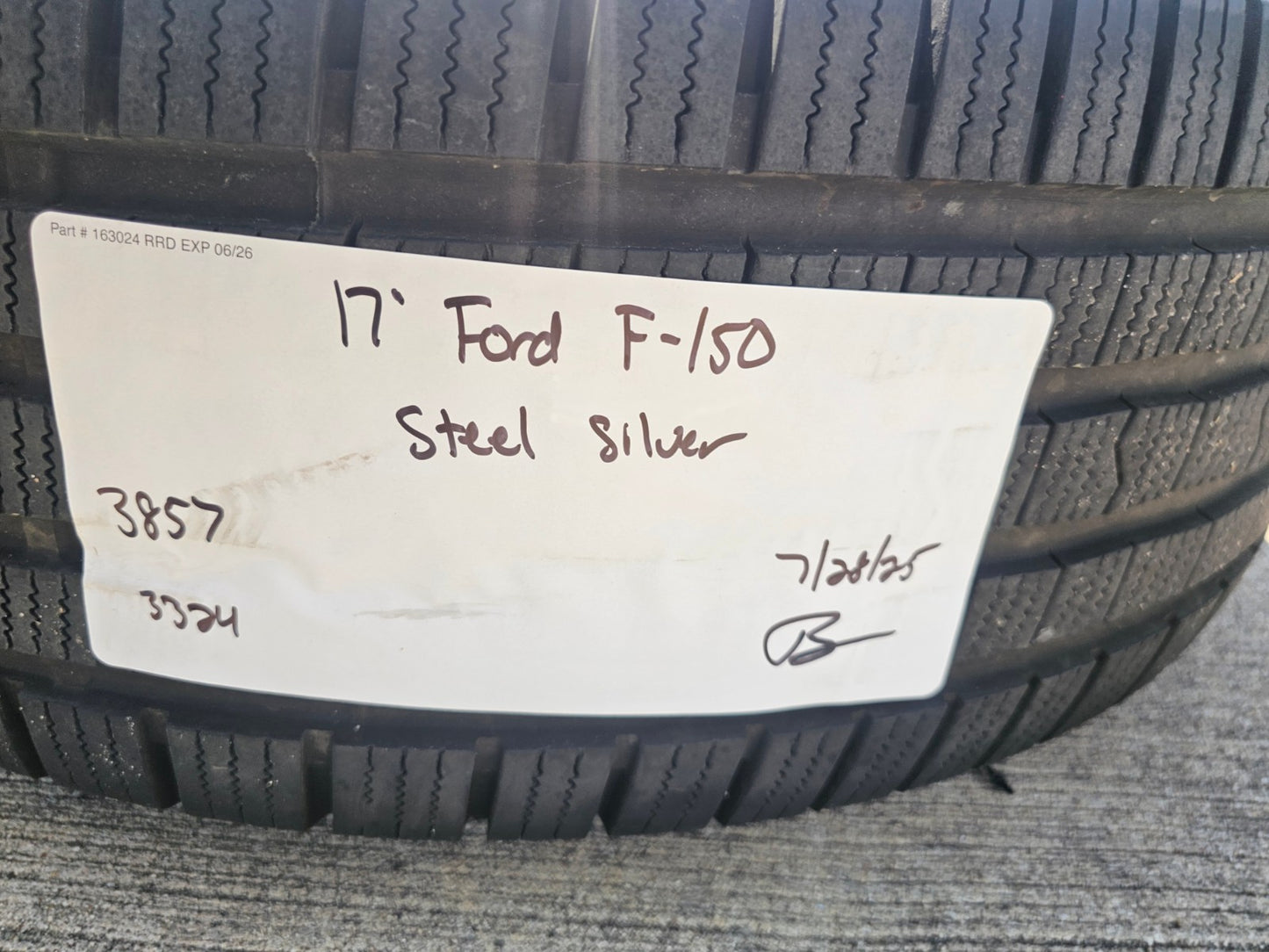 17" Ford F-150 OEM rims wheels 3857 tires steel 2020 2021 2022 2023 2024 2025
