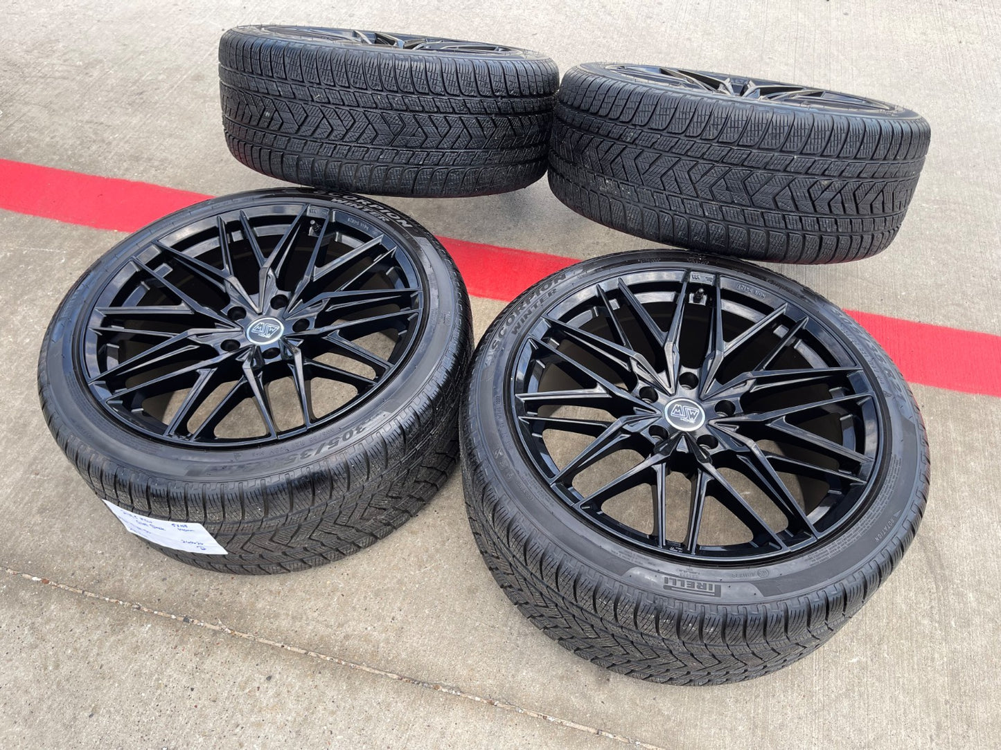 21" MSW Type 50 O.Z. Porsche Cayenne Turbo Sport wheels rims SET tires PIRELLI