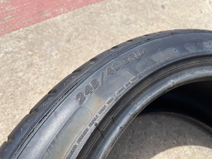 (1) 245/40/19 Michelin Pilot Sport A/S 3 All Season Plus + 98Y XL 245/40R19 tire