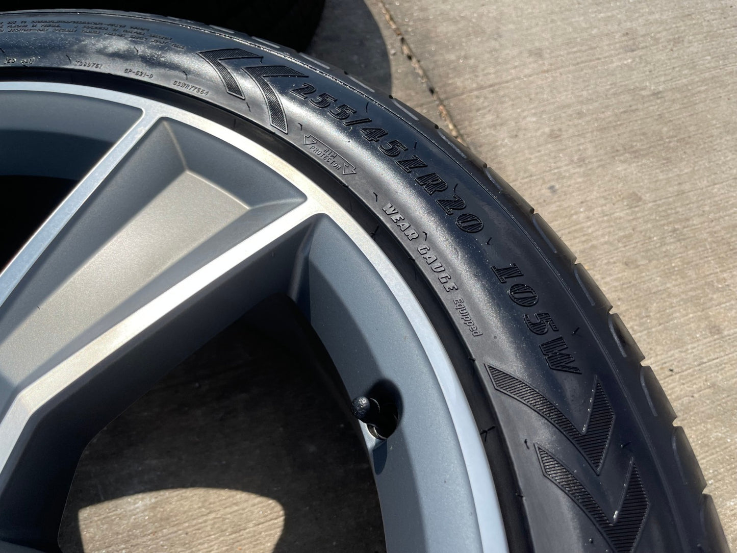 20" Audi Q5 wheels rims OEM 59075 Q3 Q7 Q8 SQ5 SQ3 RS S SET GOODYEAR