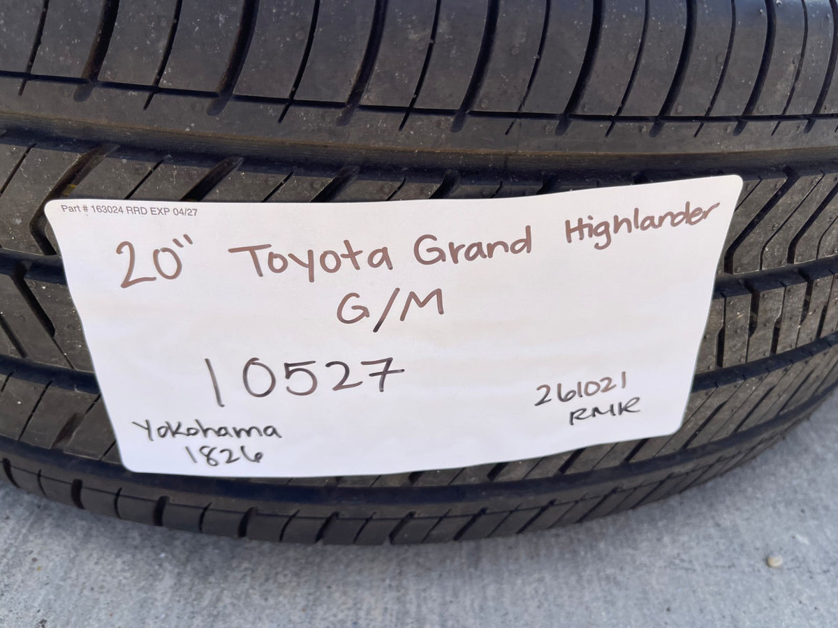 20" Toyota Grand Highlander OEM 10527 wheels rims TX350 TX500 2026 2027 SET NEW