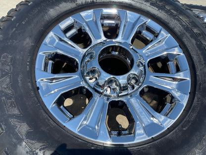 18" Ford F-250 F-350 TREMOR OEM CHROME rims wheels 10097 tires GOODYEAR 35"