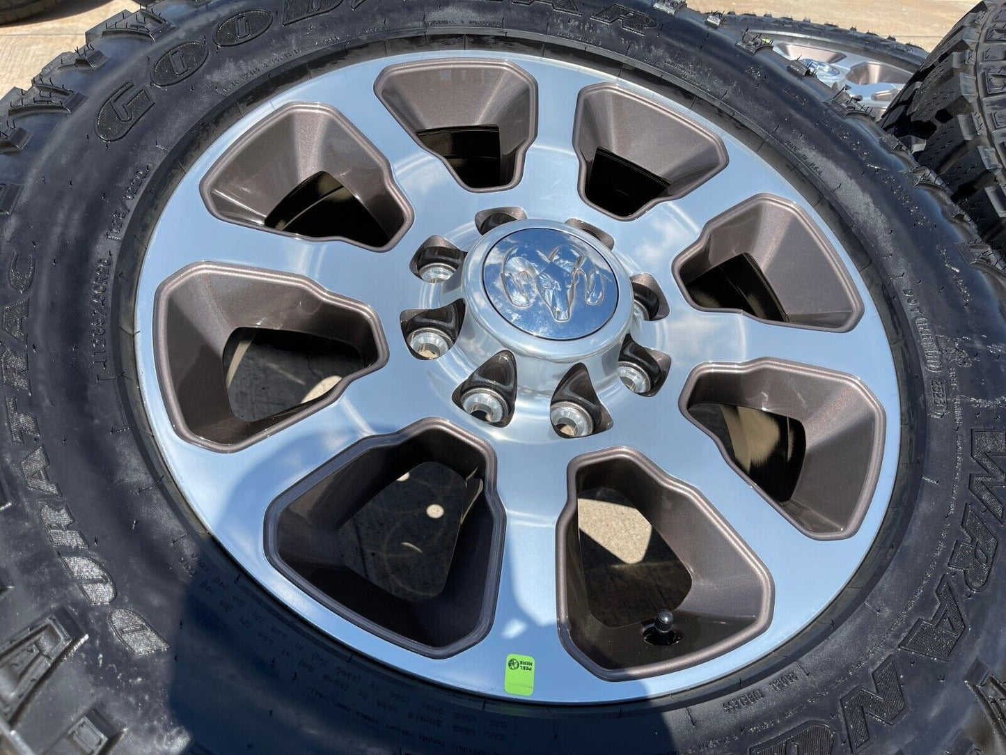 20" Dodge Ram 2500 3500 LARAMIE OEM 2698 wheels rims TAN SET DURATRAC A/T NEW