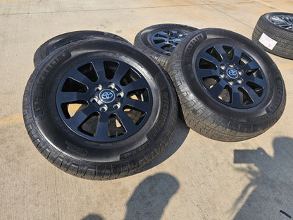 18" Toyota Land Cruiser OEM TRD black wheels rims 95952 Tundra Sequoia